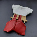 Labubu PRA Exclusive Burgundy Leather Three-Piece Suit