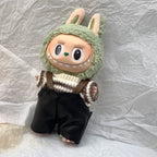 Labubu Clothes CNL Exclusive Design Knitted Overalls Three-piece Set