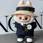 Labubu Clothes G-Dragon Deep Blue Daisy Suit Outfit