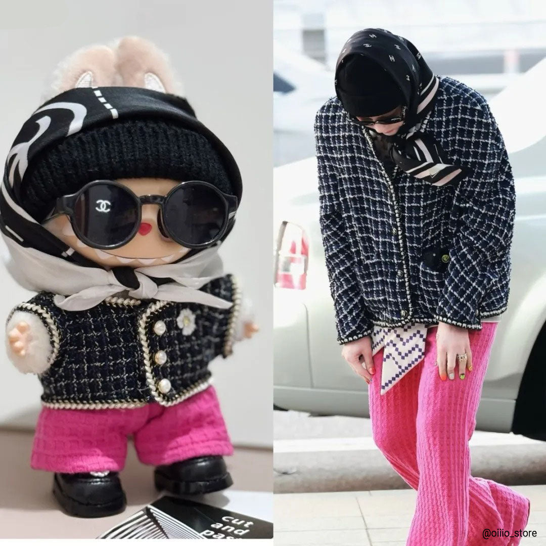 Labubu Clothes CNL GD-Urban BLACK HIPPOP Basic