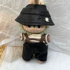 Labubu Clothes CNL Exclusive Design Knitted Overalls Three-piece Set