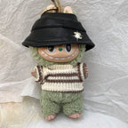 Labubu Clothes CNL Exclusive Design Knitted Overalls Three-piece Set