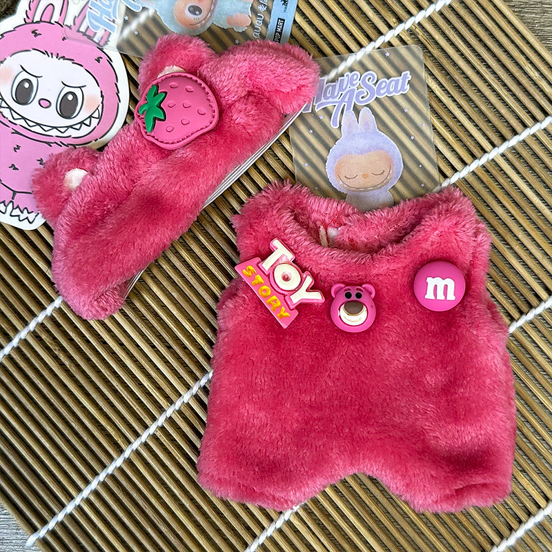 Labubu Clothes Little Strawberry Outfit