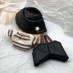 Labubu CNL Exclusive Leopard Print Leather Three-Piece Set