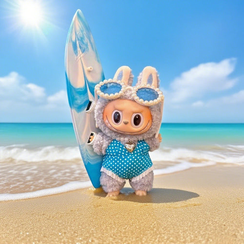 Labubu Clothes Beach Resort Surfboard Suit