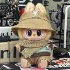 Labubu LV Exclusive Gold Khaki Suit