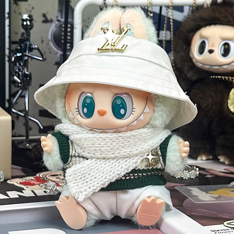 Labubu LV Exclusive Gold and White Suit